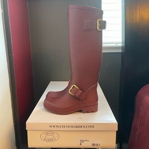 Brand New Steve Madden Rain Boots “Dreench”